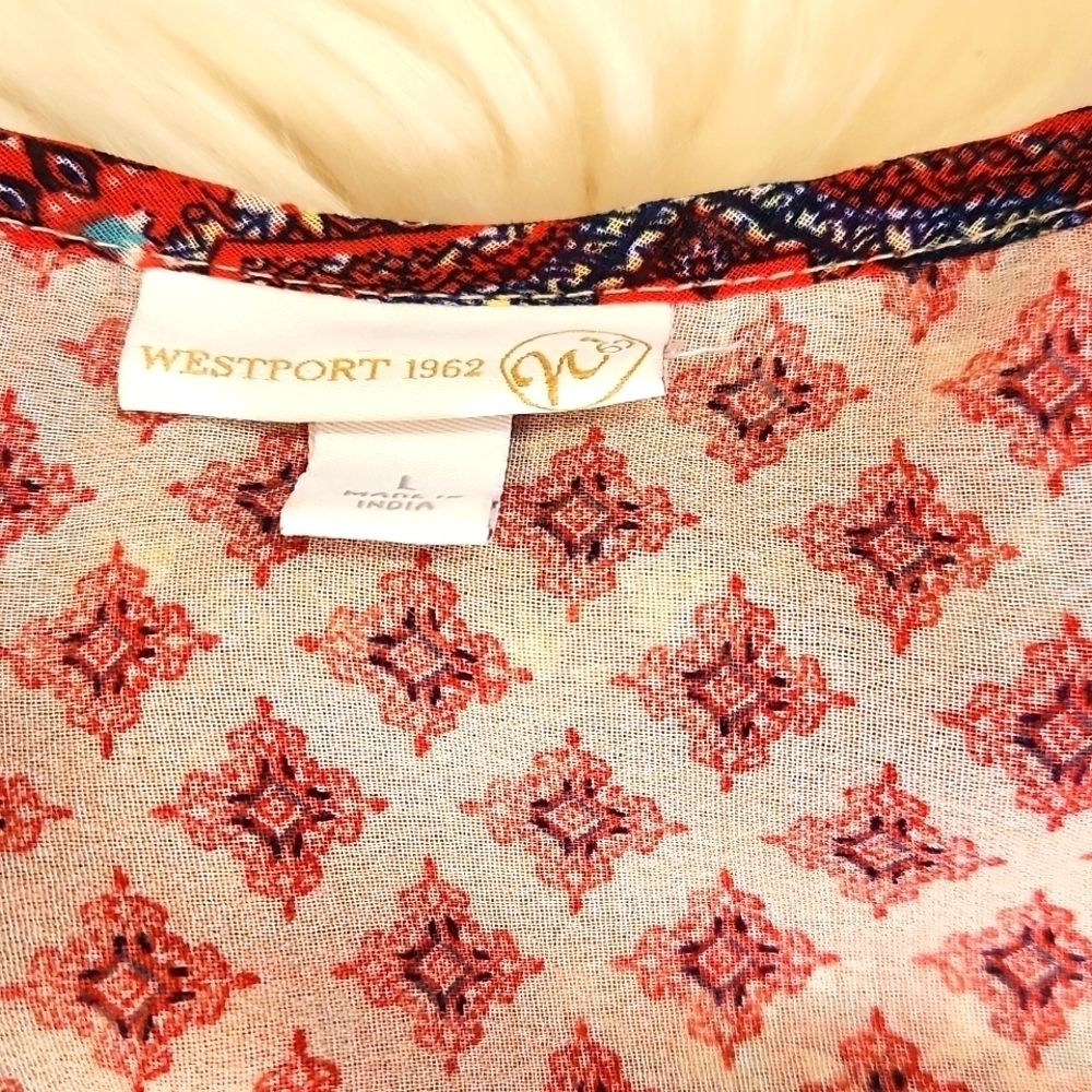 Westport Boho Sheer Sleeveless Tank - Picture 2 of 4